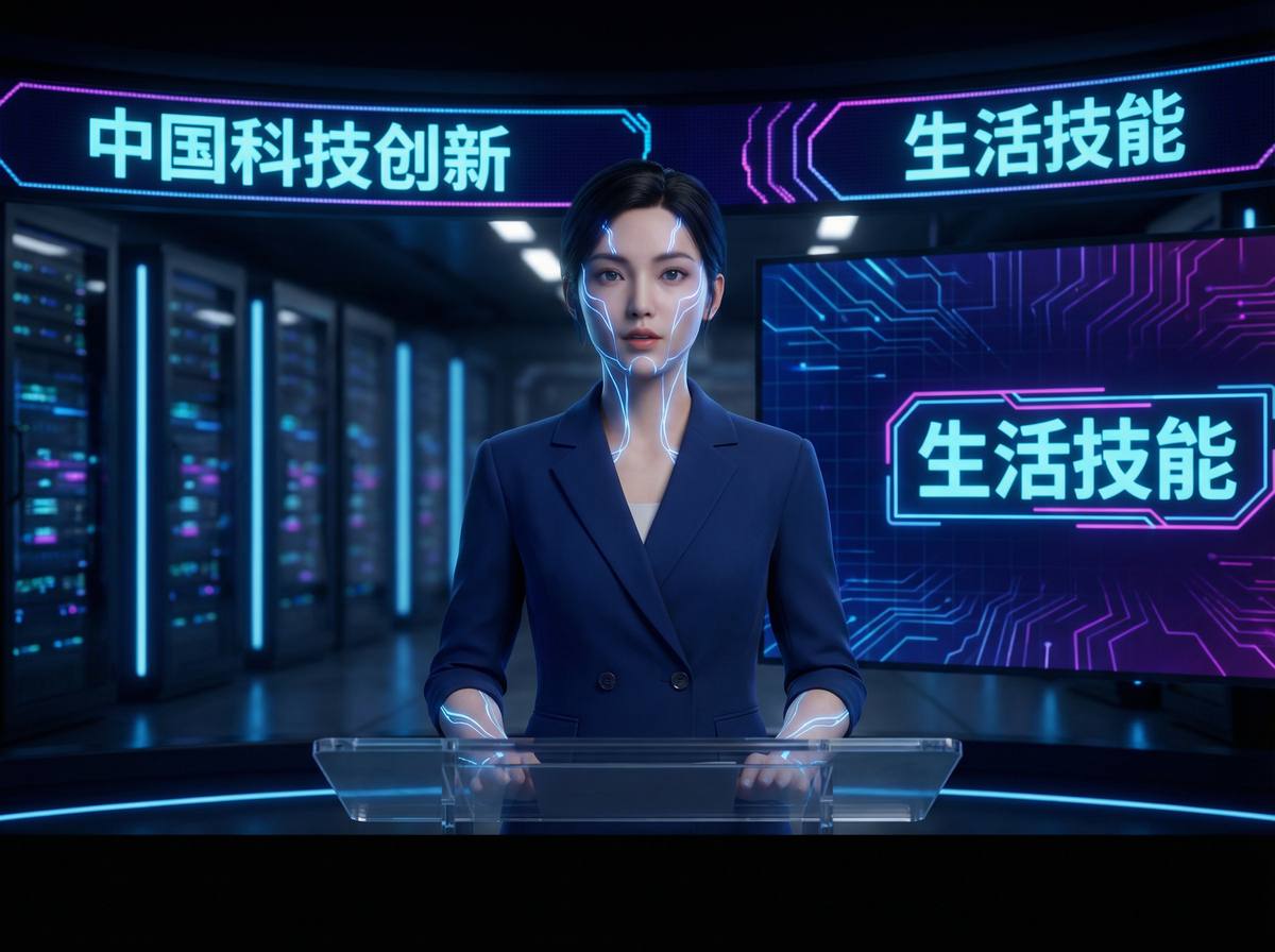 每日大赛AI虚拟主播技术